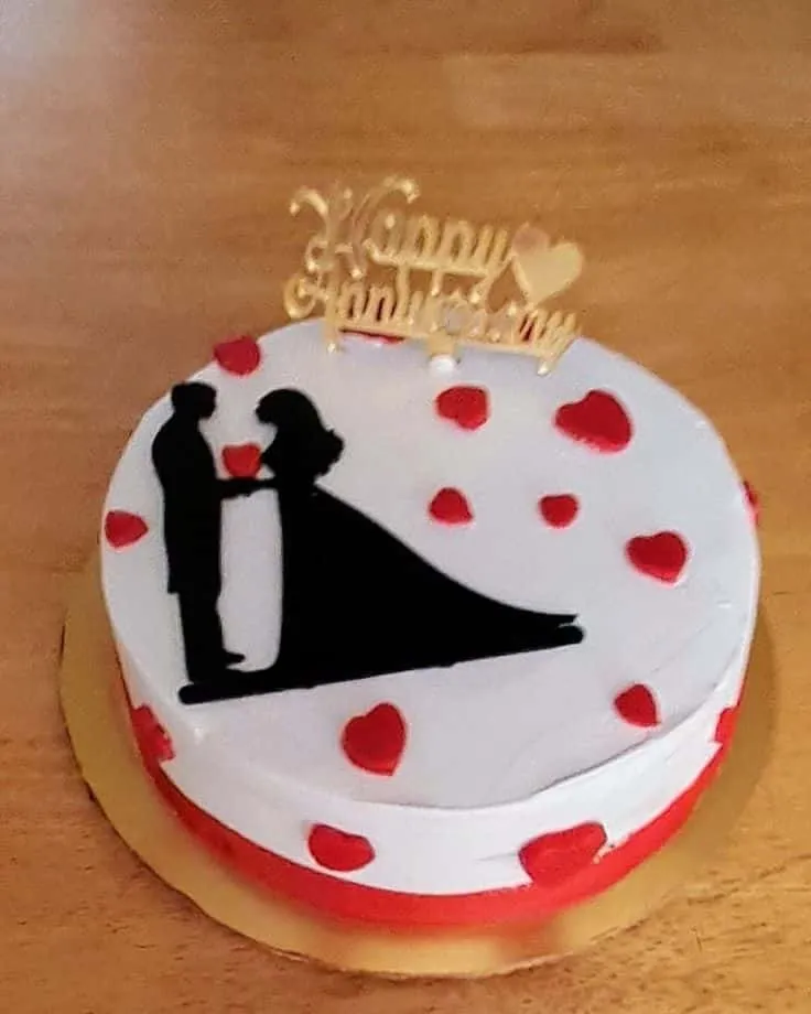 beautiful happy anniversary cake